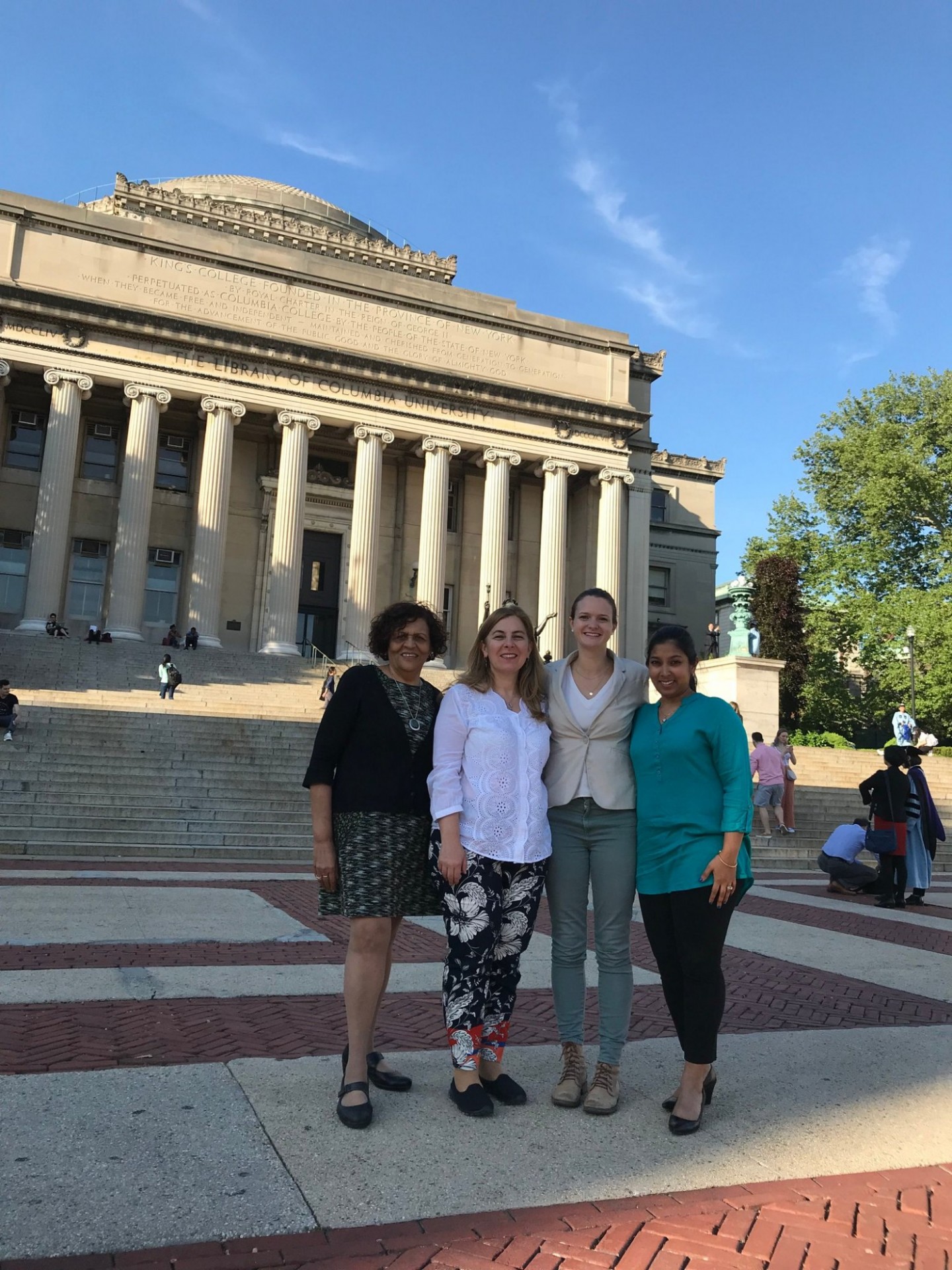 ASPIRE leadership in front of Columbia University