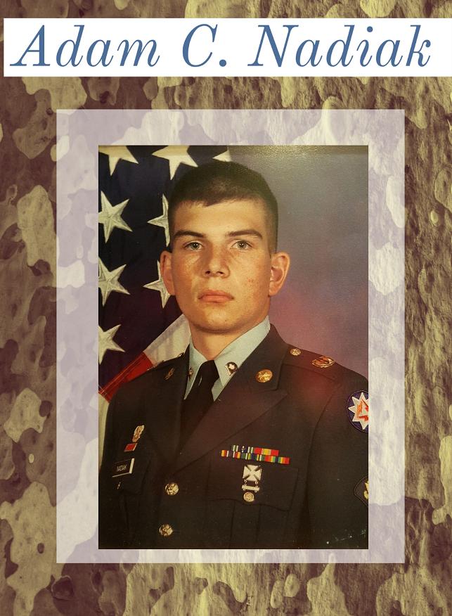 Adam C. Nadiak adam in military uniform