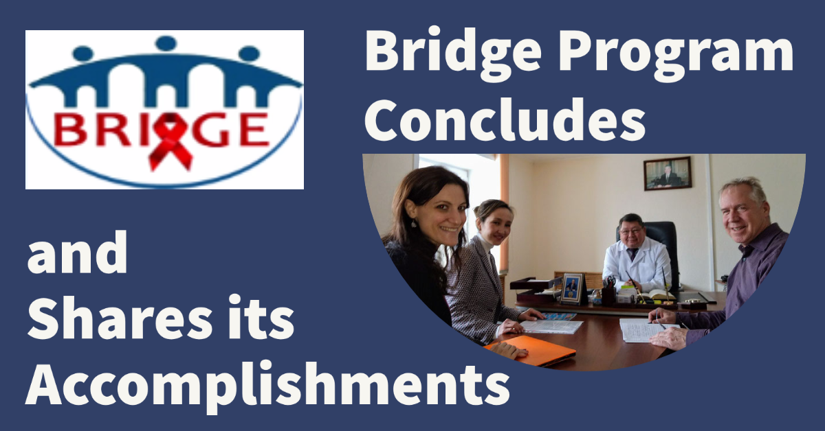 Bridge program concludes with staff photo and BRIDGE logo
