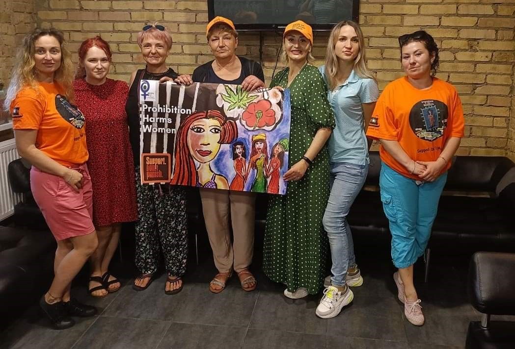 Club Eney staff, including Vielta Parkhomenko (second from left) and Yaryna Kyzim (second from right) Club Eney staff, including Vielta Parkhomenko (second from left) and Yaryna Kyzim (second from right)