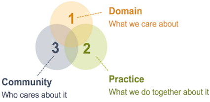 Community of Practice Model: 1 Domain 2 Practice 3 Community