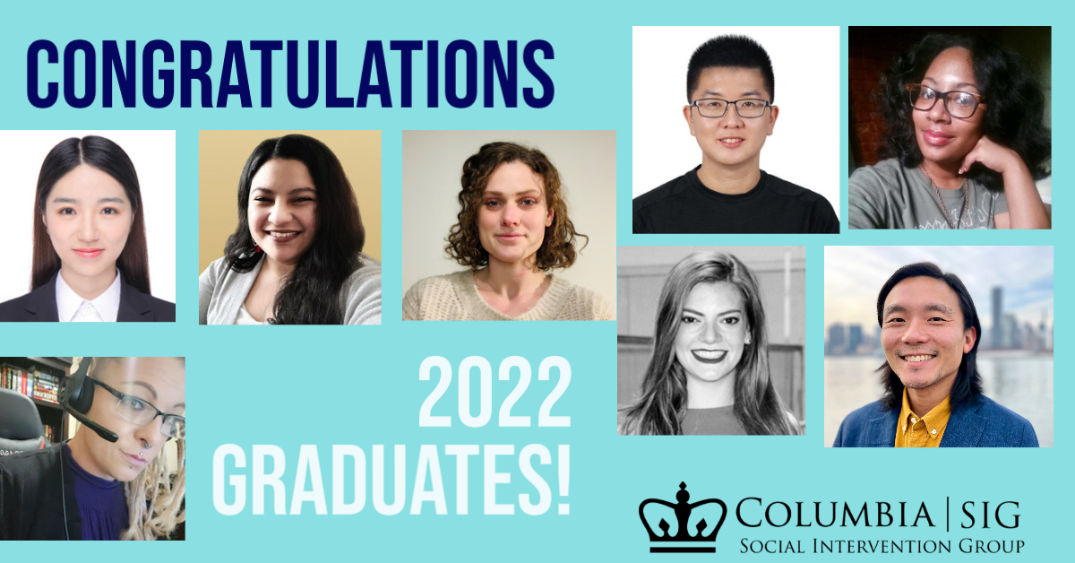 Congrats, School of Social Work Grads of 2022! Photos of eight graduates. 