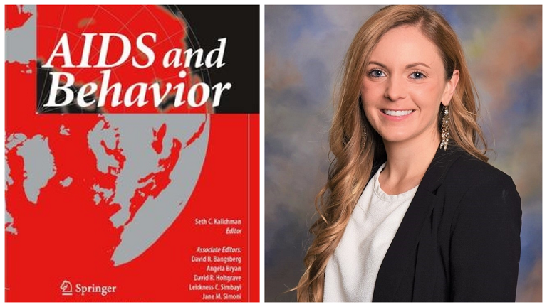 First author Karli Hochstatter, PhD, MPH author Karli with the journal cover