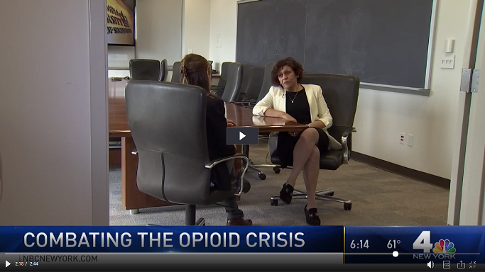 SIG Director Dr. Nabila El-Bassel interviewed on NBC Nabila being interviewed by NBC
