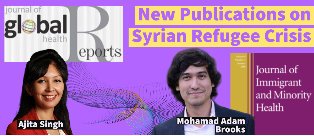 Publications about Syrian Refugee Crisis with photos of the first authors