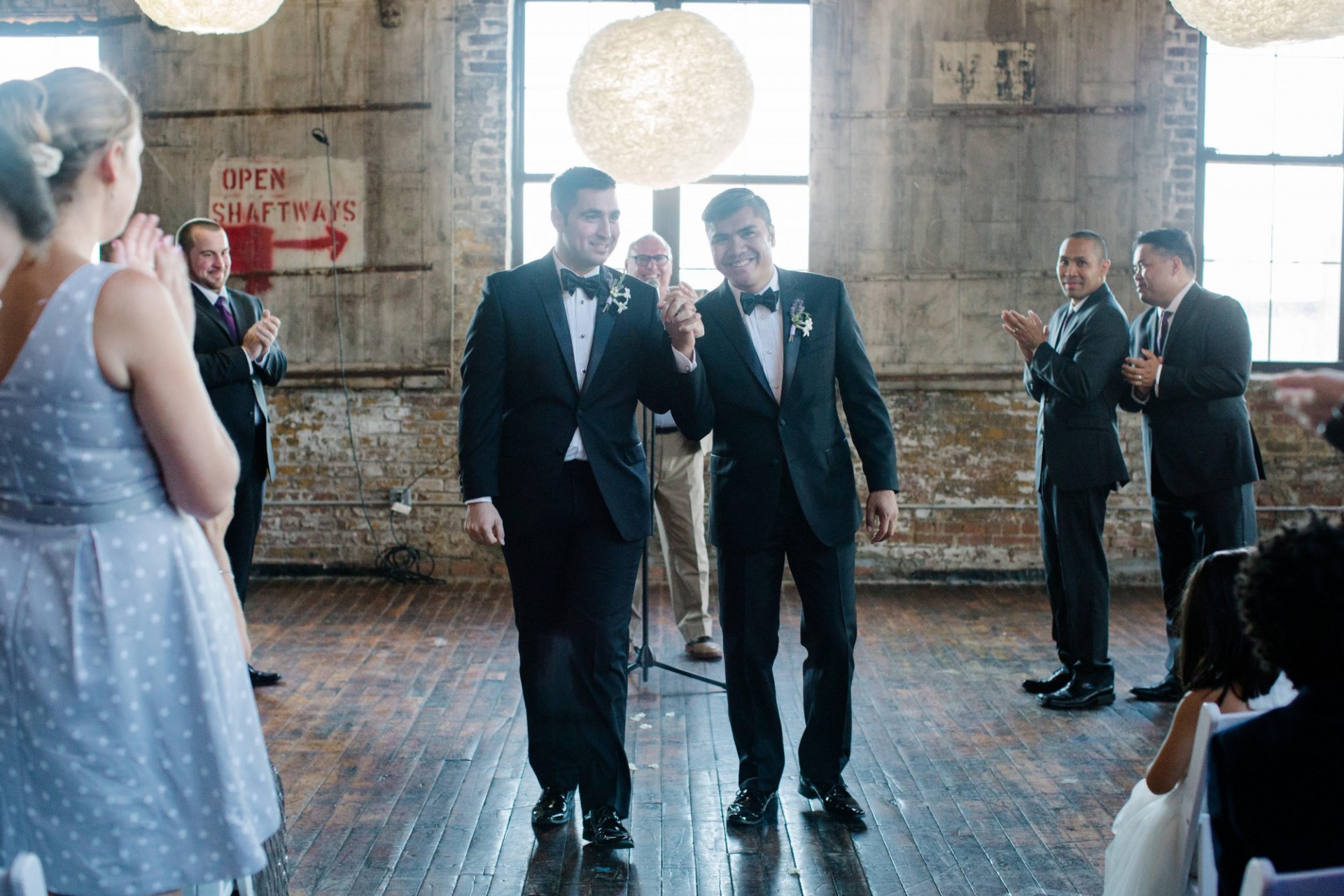 James David and his husband Nicholas Gavin on their wedding day in 2015 (Dr. Gavin also works at Columbia University as the Irving Medical Center Department of Emergency Medicine Vice Chair of Clinical Operations) wedding photo