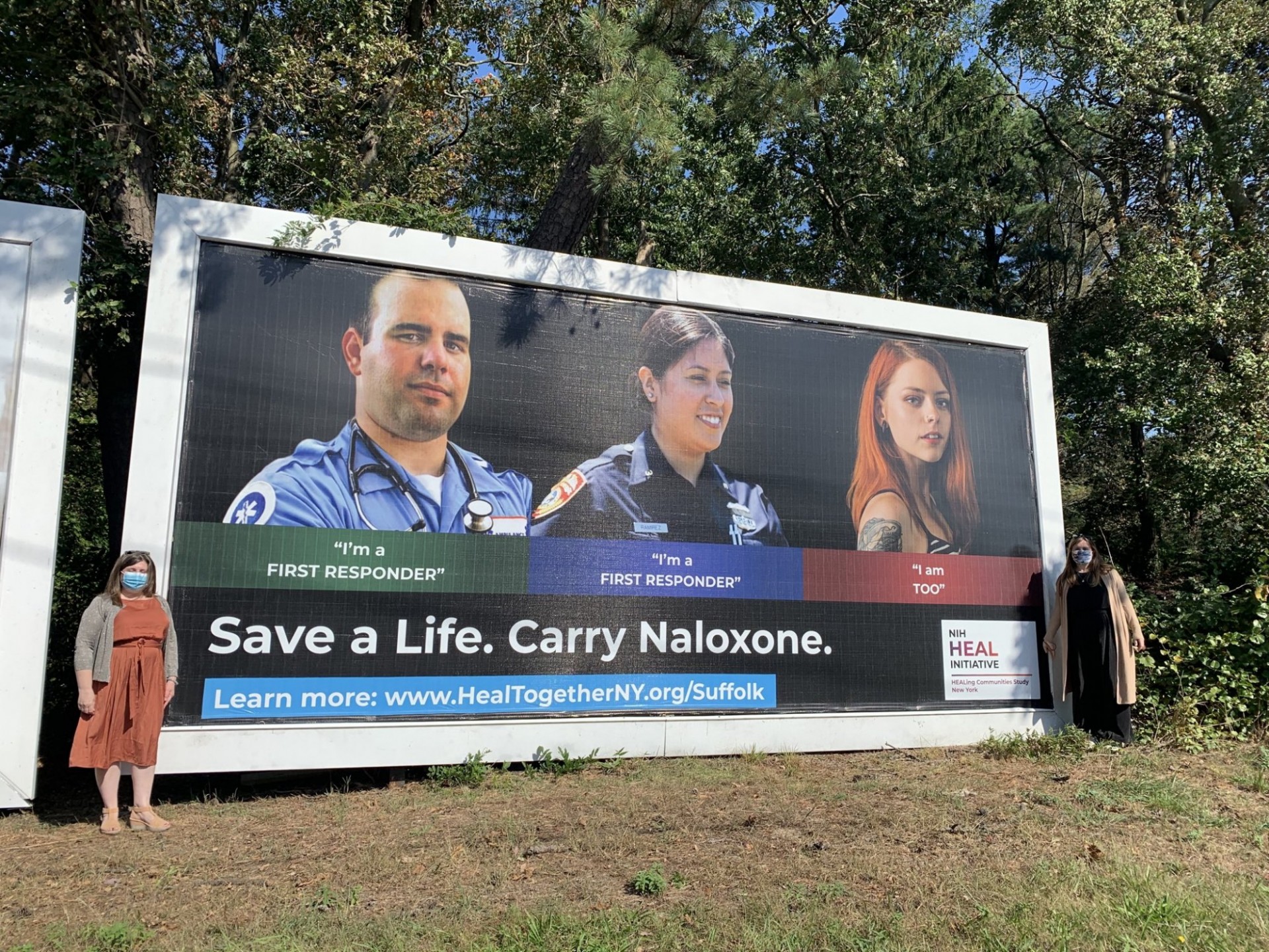 Communications campaigns continue to reach individuals, despite COVID-19; this billboard is in Suffolk County, NY