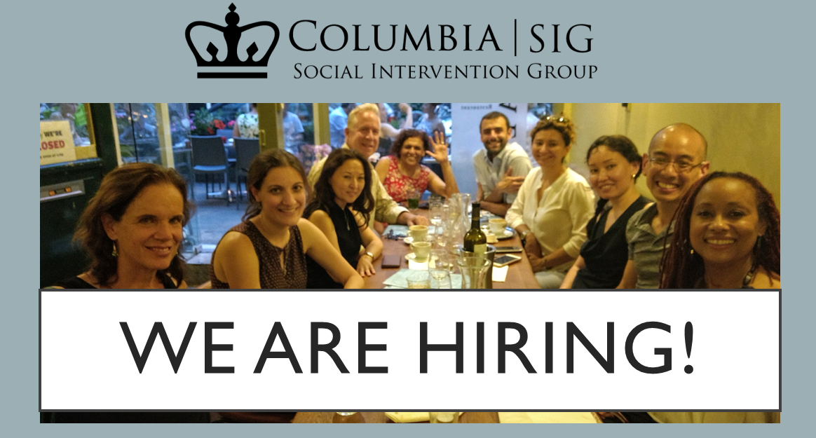 we are hiring with photo of SIG staff
