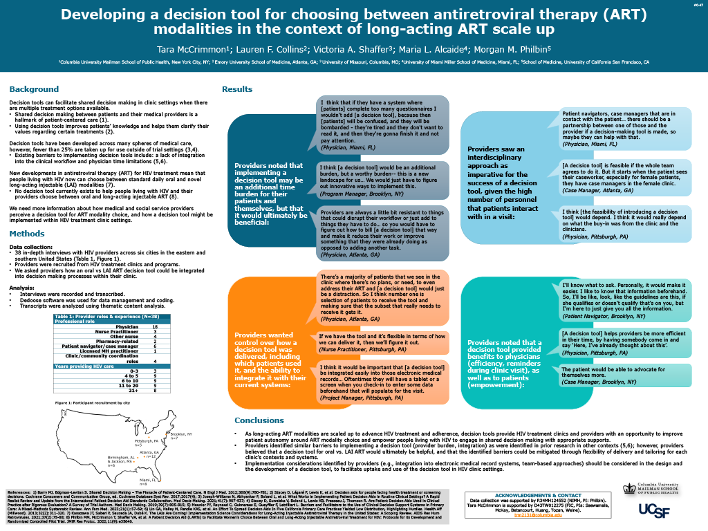 poster with research