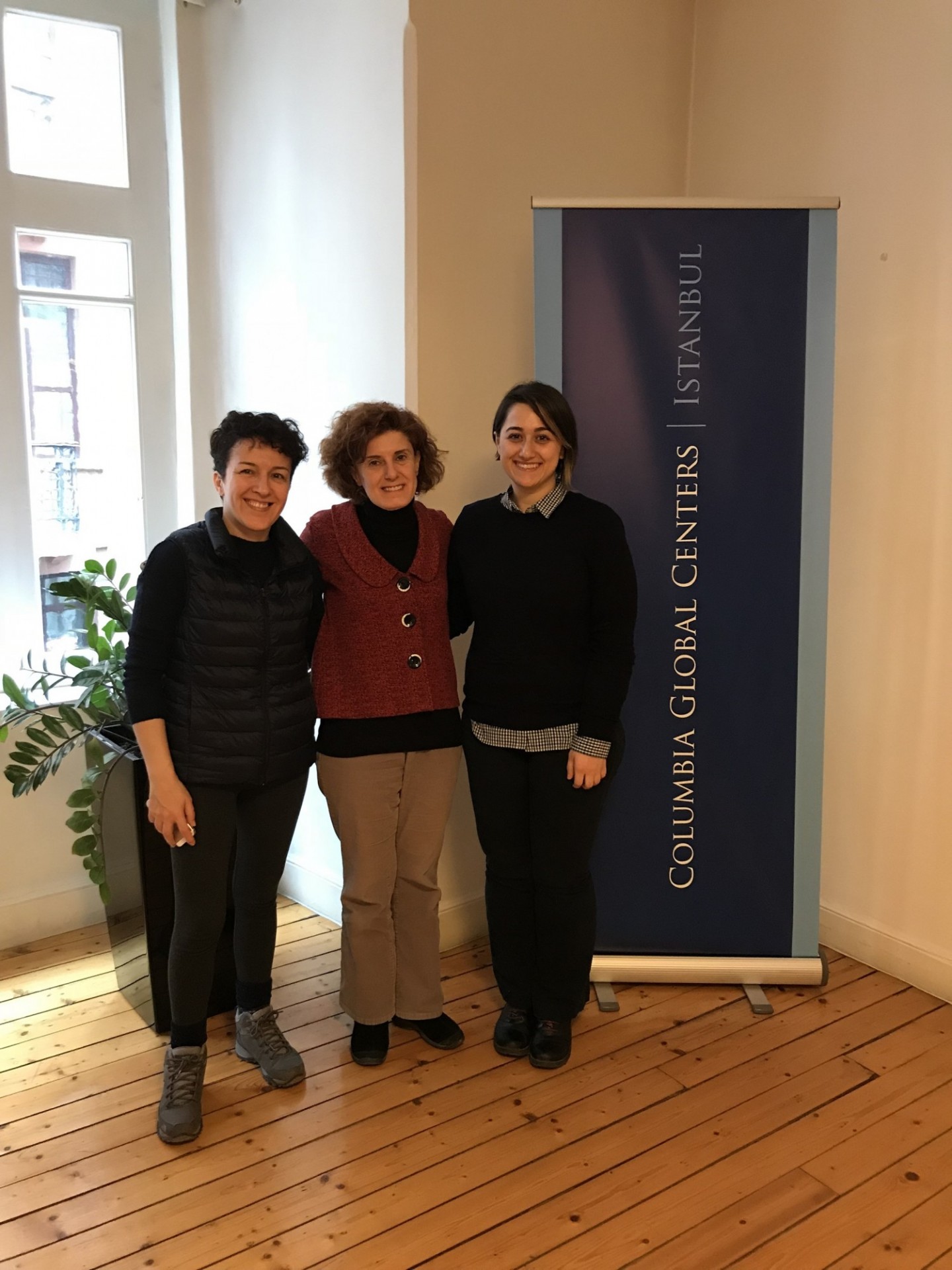 At Columbia Global Centers, with Eylem Nazlı Taşdemir, Filiz Morris, and Gülden Çolakel