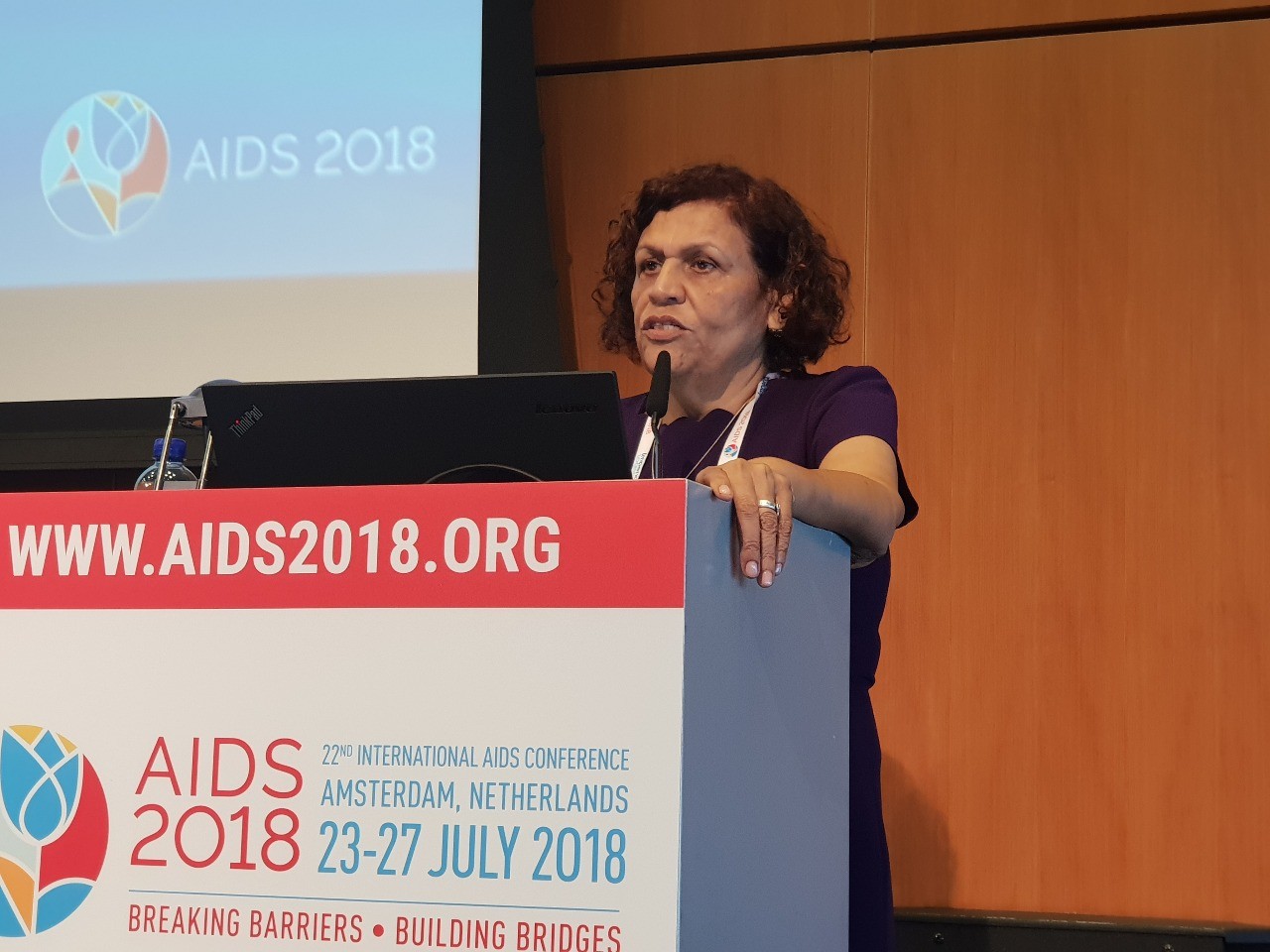 Nabila speaks at AIDS2018