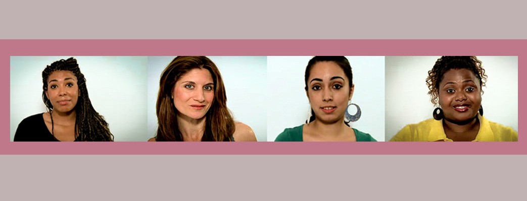 Project WORTH stock photo of four multi-cultural and multi-ethnic women