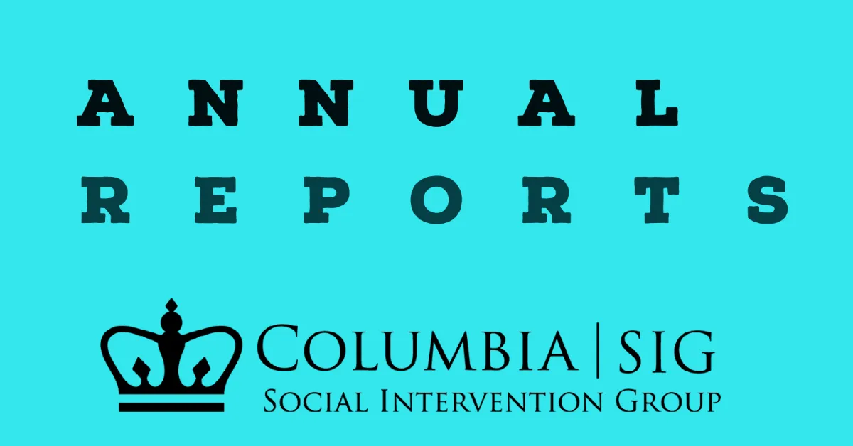annual reports placard