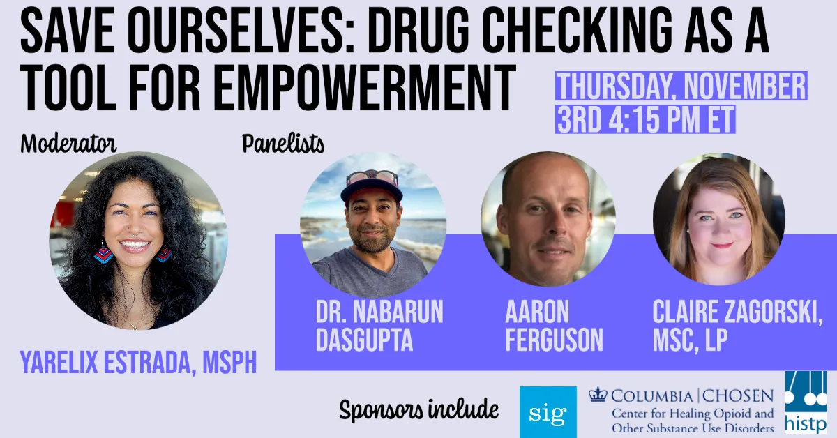 event title plus speaker and moderator photos