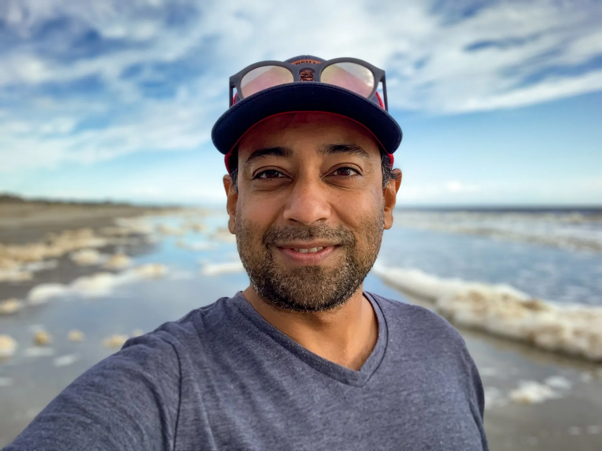 photo of Nabarun in front of the sea or ocean