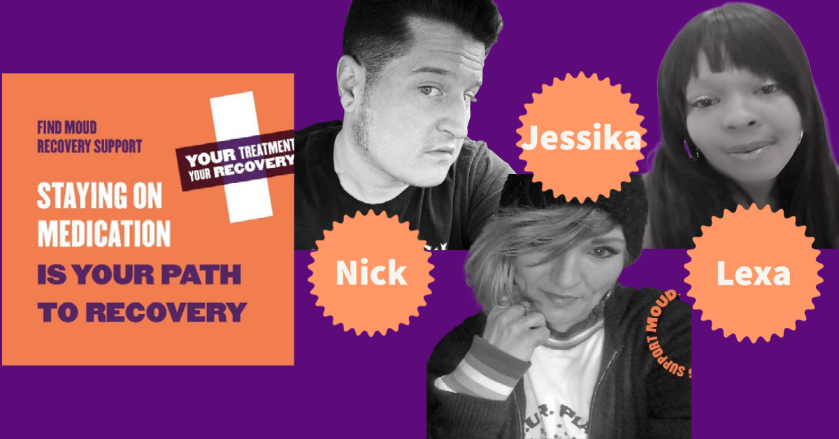 nick, jessika, and lexa and message to stay on medication 