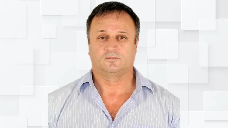 man in a button-up shirt