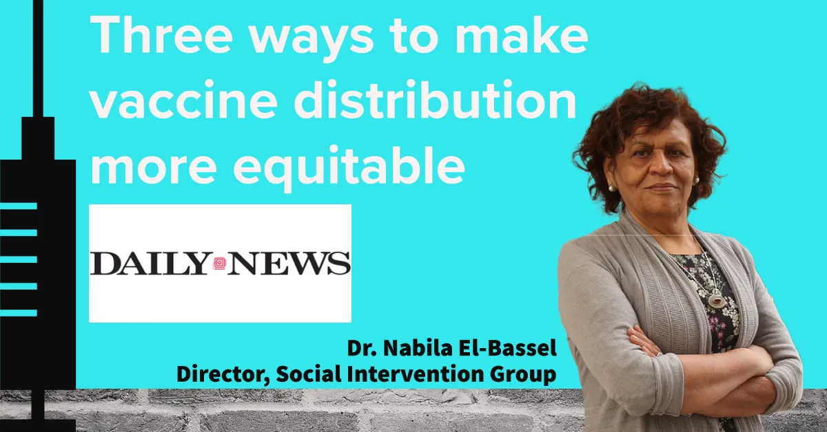 Nabila with the title of the op-ed