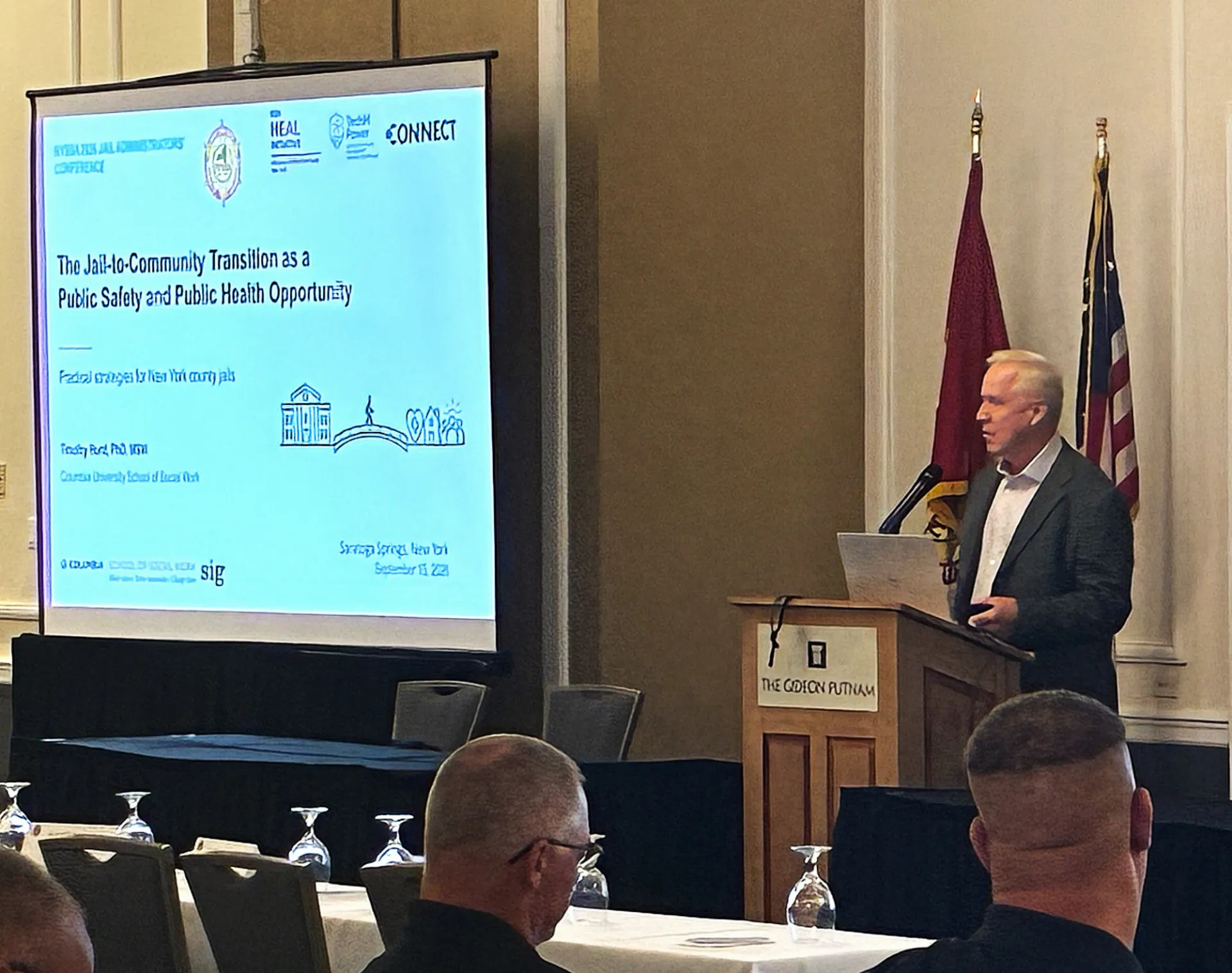 Dr. Hunt presenting