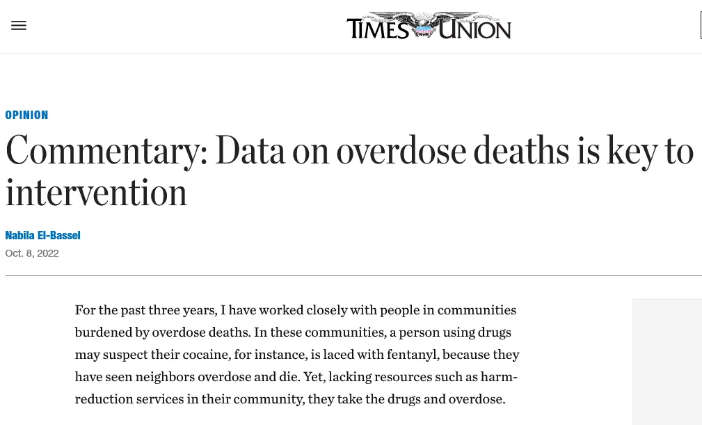 Excerpt from the first paragraph of the article