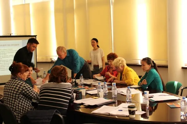 BRIDGE delivering training to trainees in boardroom 
