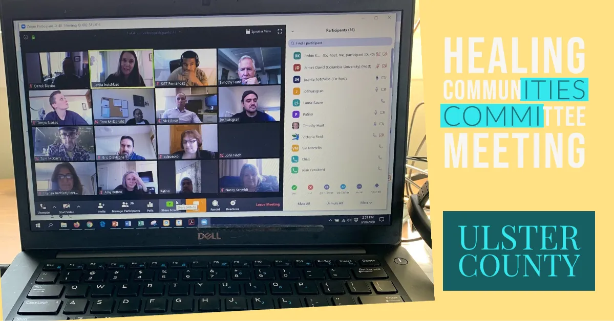 zoom meeting with many photos