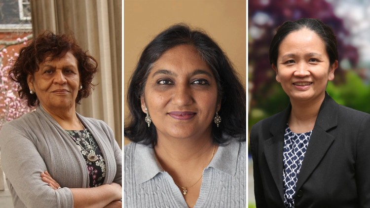 headshots of three women