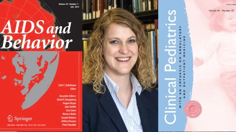 portrait of alissa davis with journal covers