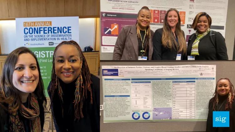 A collage of pictures from the conference