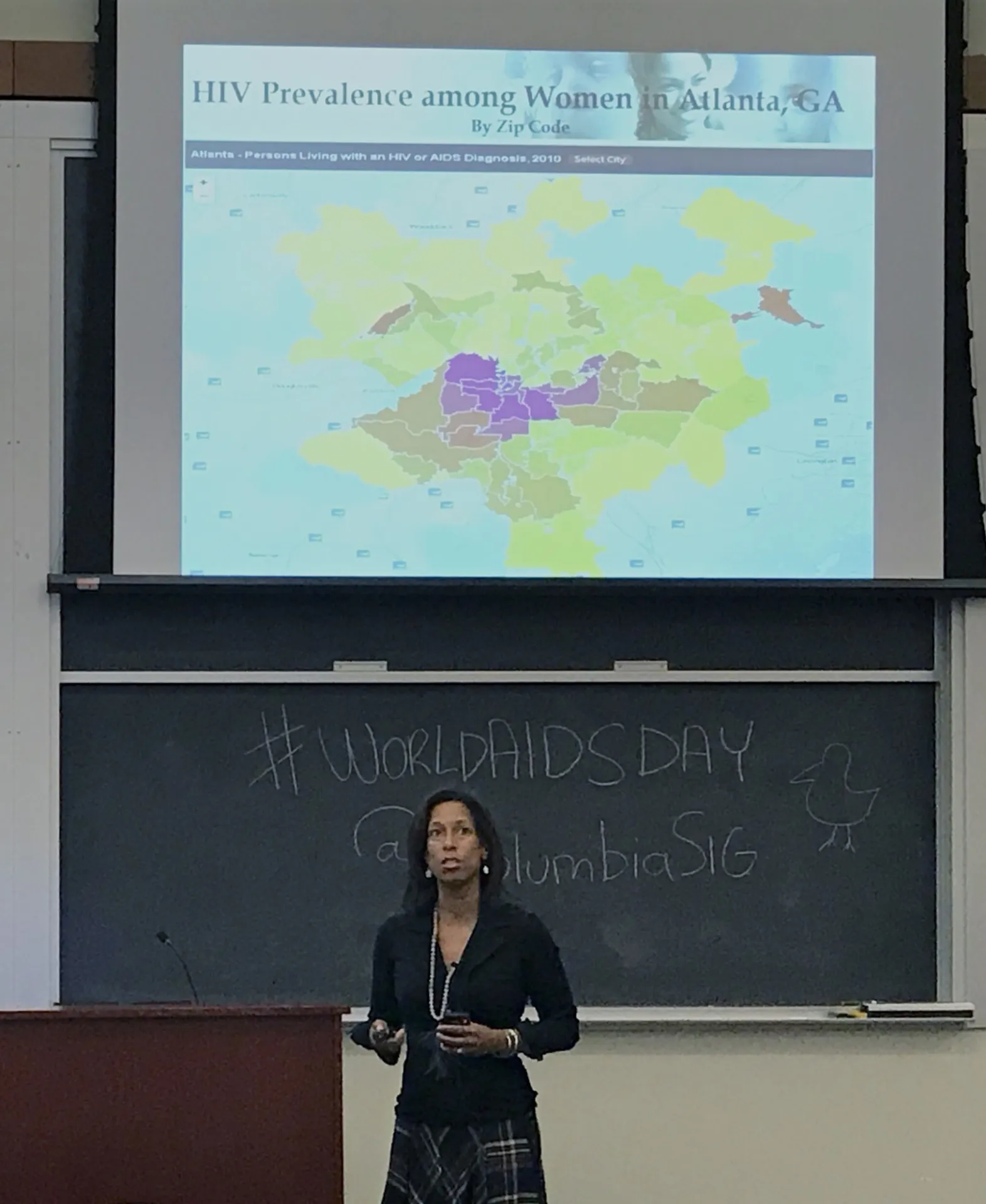 Dr. Wingood discussing over a decade of work with churches to respond to the HIV epidemic.  Photo credit: Dr. Anindita Dasgupta of the Social Intervention Group @anidasgu