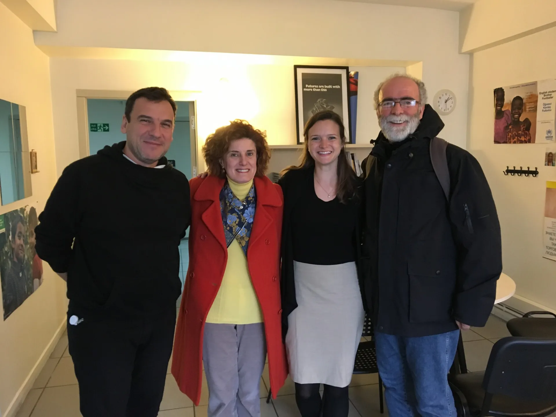 Filiz &  Melissa with Drs. Alp and Muhtar from HRDF