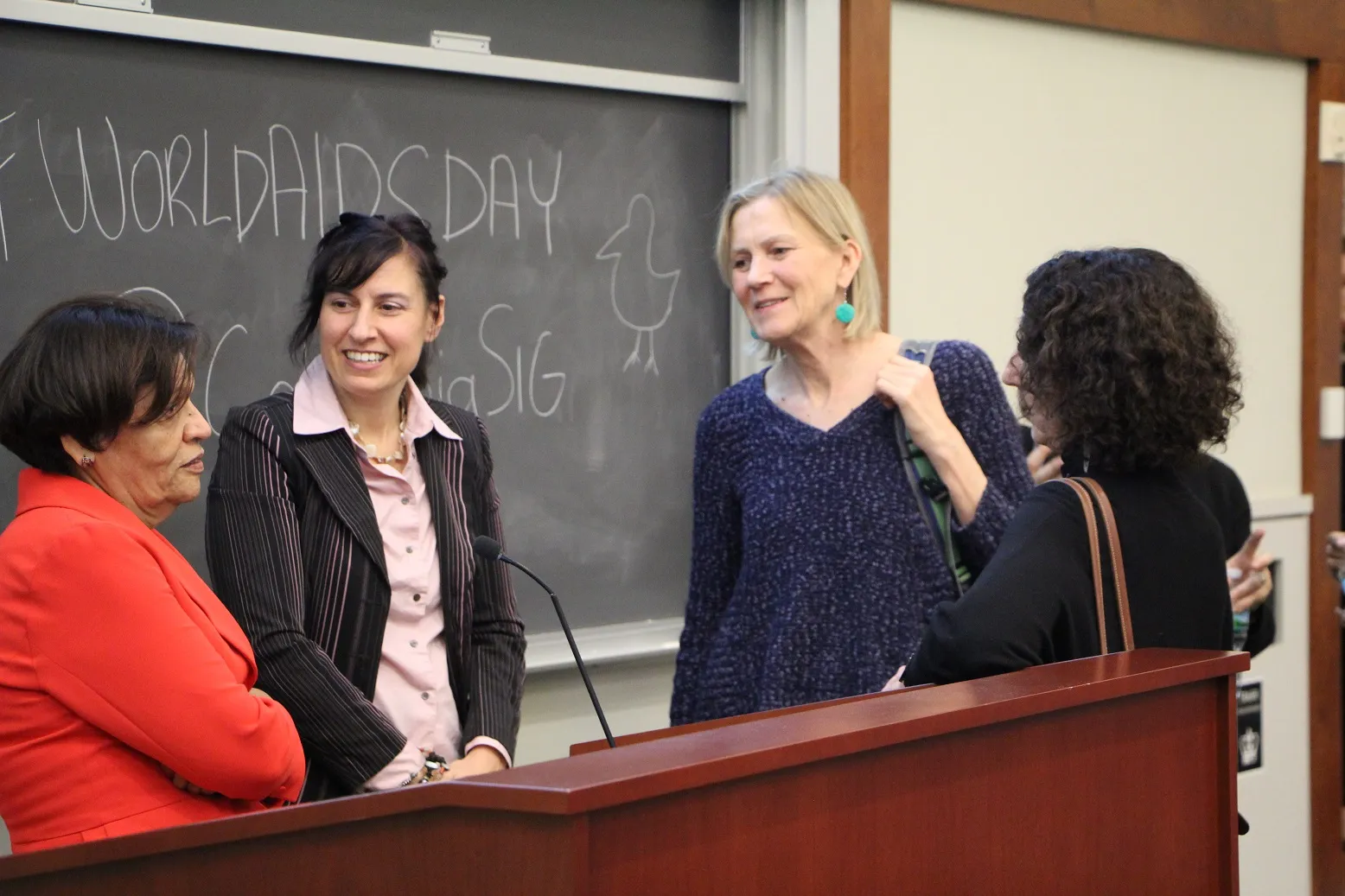 More speaker prep, with Dr. Nabila El-Bassel, yours truly (Eleni Vlachos) and Drs. Blankenship and Auerbach
