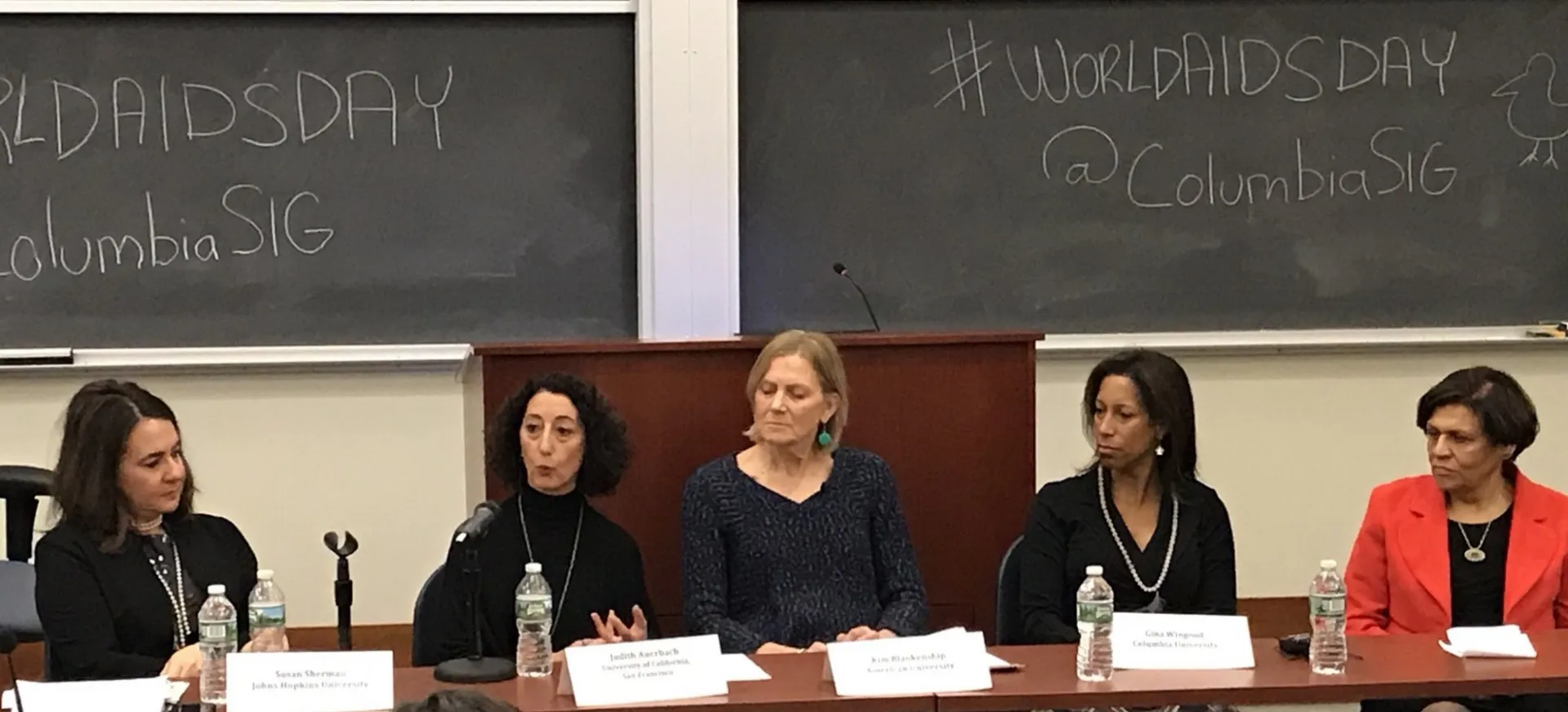 L-R, Drs. Sherman, Auerbach, Blankenship, Wingood, and El-Bassel    Photo credit: Dr. Anindita Dasgupta of the Social Intervention Group @anidasgu