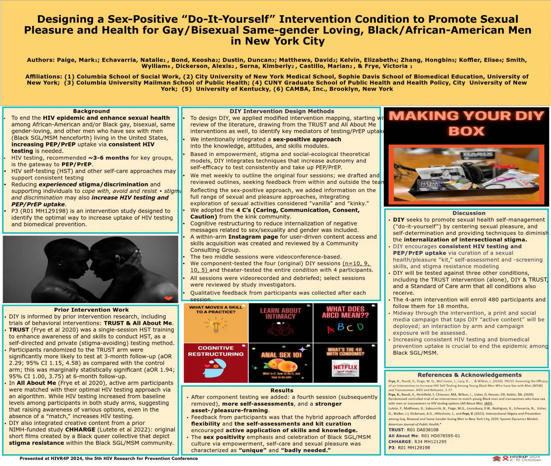 poster with research