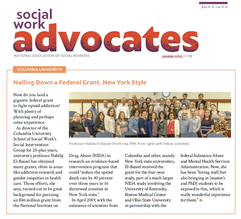 photo of article and logo with photo