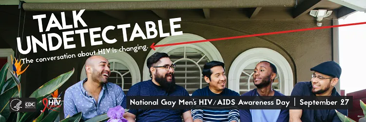 CDC banner on talking undetectable 