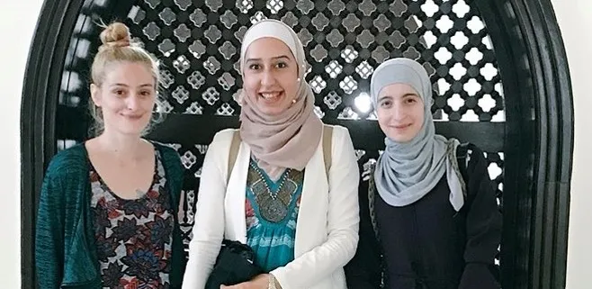 Three women from WomenASPIRE team
