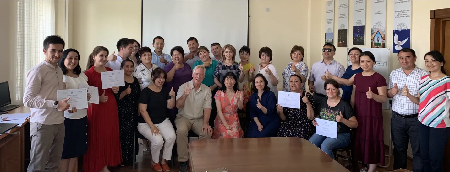 photo of training participants with certificates