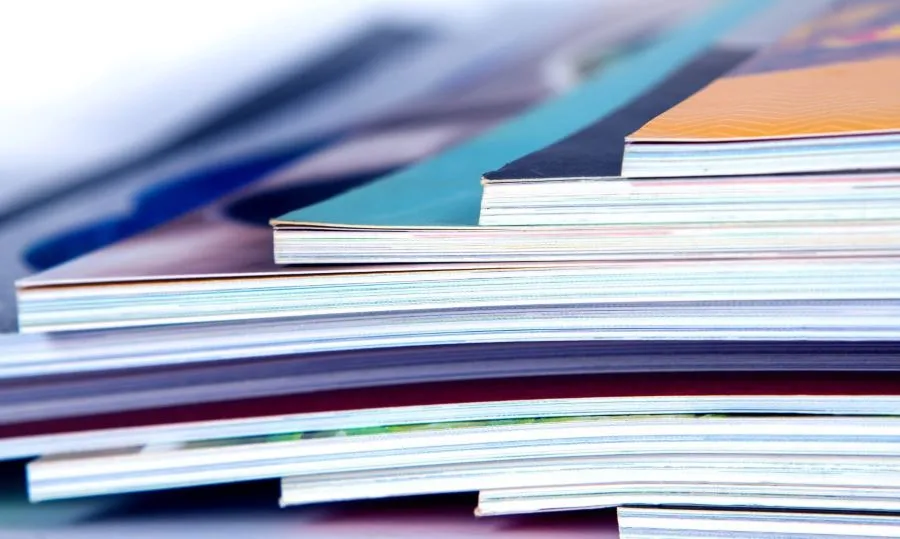 stack of magazines