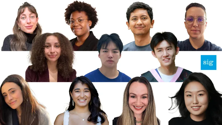 headshots of all the new students