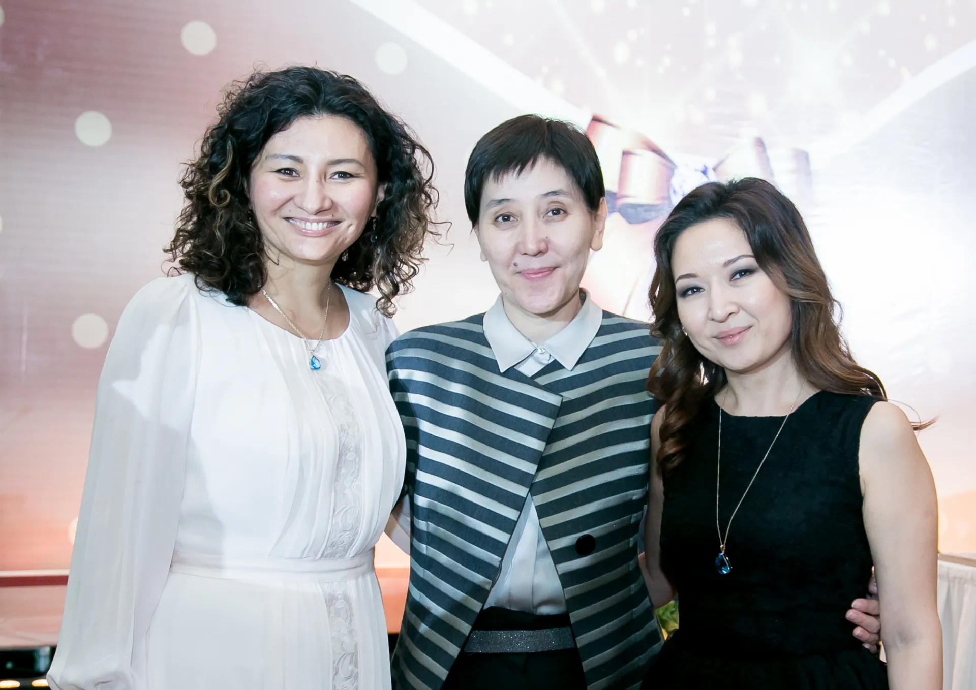 Sholpan Primbetova and Assel Terlikbayeva with Dr. Tamara Duissenova, Minister of Labor and Social Protection of the Republic of Kazakhstan